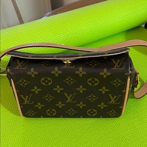 Brown and Tan Hand Bag